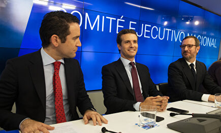 García Egea, Casado y Maroto. |  David Mudarra