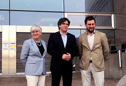 Los fugados Clara Ponsatí, Carles Puigdemont y Antoni Comín |  EFE