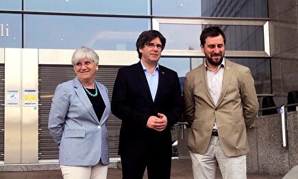 Los fugados Clara Ponsatí, Carles Puigdemont y Antoni Comín |  EFE