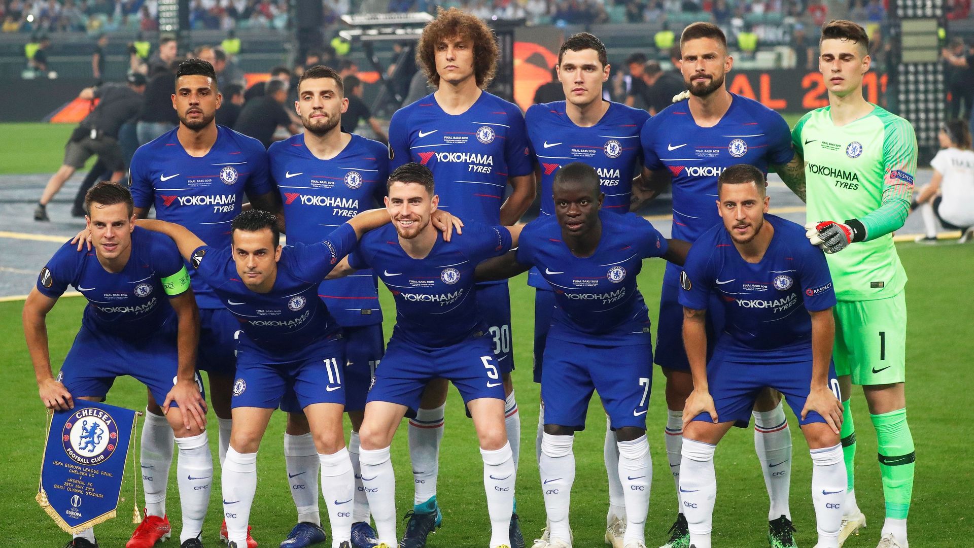Chelsea FC 2019 (Campeones de la Europa League) - Fútbol Chapas Retro