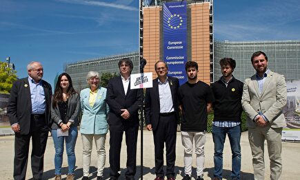 Carles Puigdemont y el resto de exconsejeros catalanes fugados |  EFE