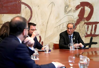 Reunión del Gobierno catalán en la Generalidad |  EFE