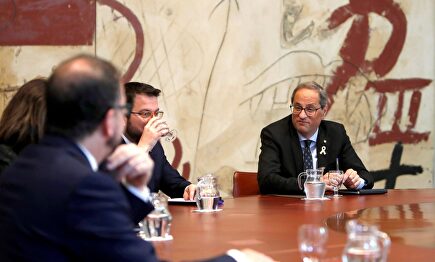 Reunión del Gobierno catalán en la Generalidad |  EFE