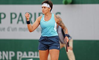 Aliona celebra un punto en París. |  Cordon Press