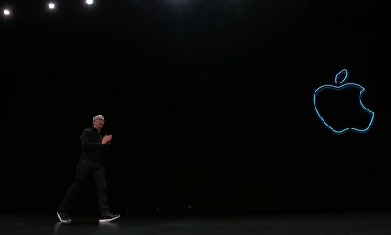 Tim Cook durante la presentación de la conferencia de desarrolladores WWDC 2019. |  Europa Press