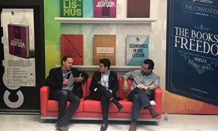 Daniel Lacalle y Fernández Lasquetty junto a Diego Sánchez de la Cruz |  UFM