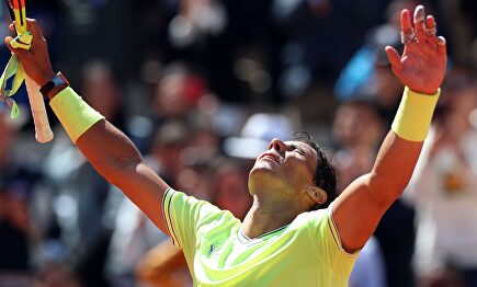 Rafa Nadal celebrando la victoria. |  EFE