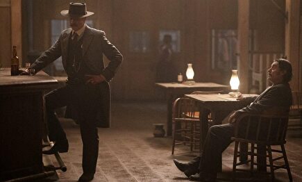 Ian McShane y Timothy Olyphant en Deadwood |  HBO