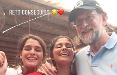 Rajoy causa sensación en la despedida de soltera de Marta Pombo y María García de Jaime