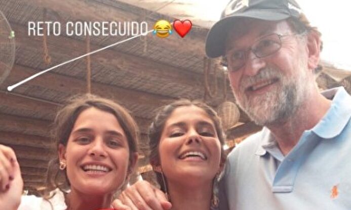 Rajoy causa sensación en la despedida de soltera organizada por María Pombo