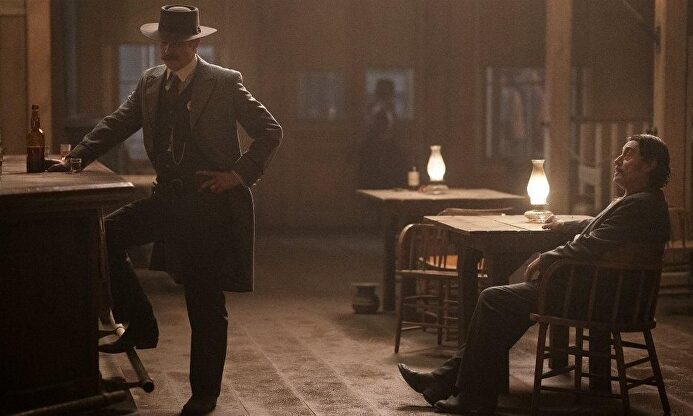 Ian McShane y Timothy Olyphant en Deadwood |  HBO