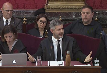Andreu Van Den Eynde, abogado de Oriol Junqueras y Raül Romeva |  EFE