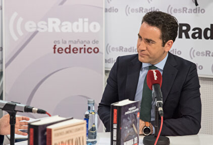 García Egea en el estudio de Es la Mañana de Federico. |  LD