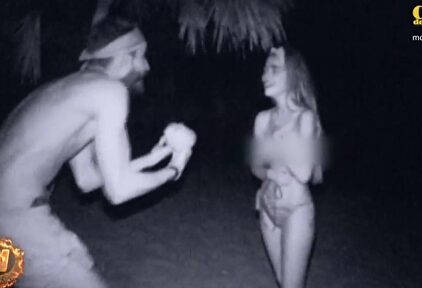 Violeta y Fabio en una de sus discusiones |  Telecinco