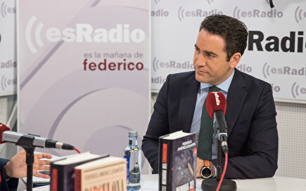 García Egea en el estudio de Es la Mañana de Federico. |  LD