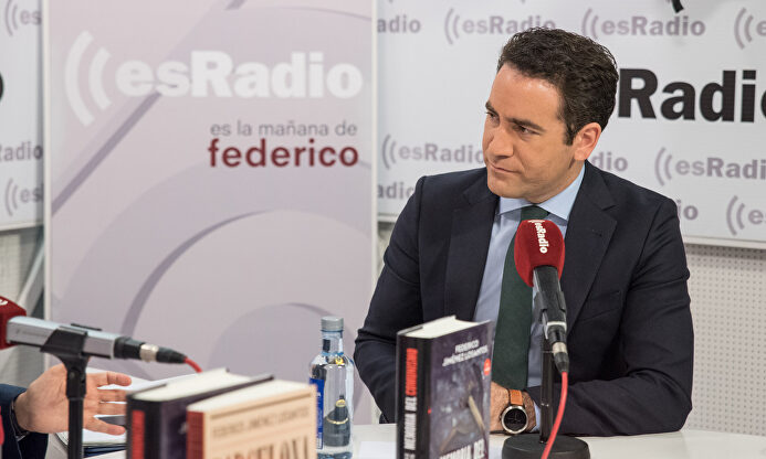 García Egea en el estudio de Es la Mañana de Federico. |  LD