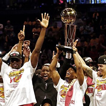 Los Toronto Raptors, campeones de la NBA. |  EFE