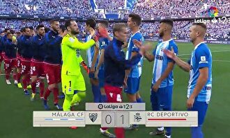 El Depor sentencia al Málaga tras un grosero error del meta Munir (0-1)