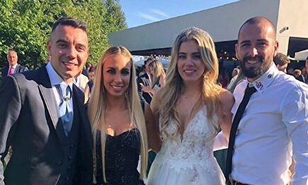 La pareja acompañada de Aleix Vidal y Lorena Mañas |  Instagram