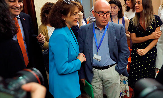 Gonzalo Boye, este lunes en el Congreso de los Diputados. |  EFE