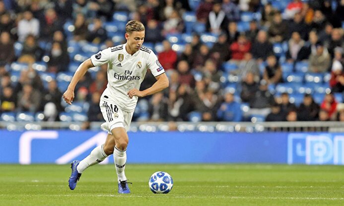 Marcos Llorente, en un partido con el Real Madrid la pasada temporada. |  Cordon Press