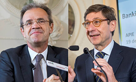 Jordi Gual y José Ignacio Goirigolzarri, este miércoles |  Cordon Press