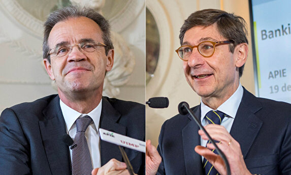 Jordi Gual y José Ignacio Goirigolzarri, este miércoles |  Cordon Press