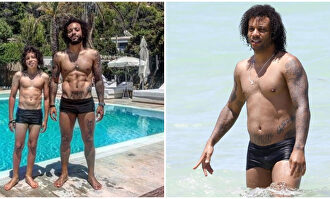 A la izquierda una foto reciente y a la derecha una foto del verano de 2016. |  Collage