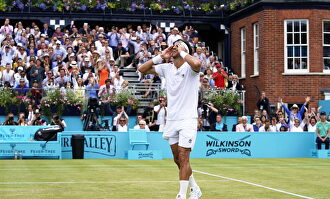 Feliciano López ganando en Queen's en 2019. | EFE