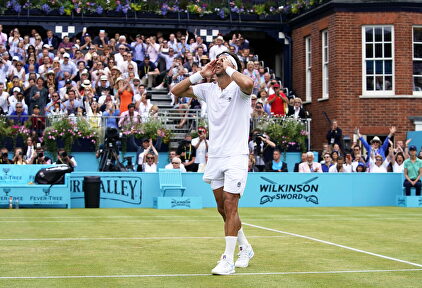 Feliciano López ganando en Queen's en 2019. | EFE