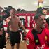 Locura absoluta en el vestuario del Mallorca tras el ascenso a Primera 