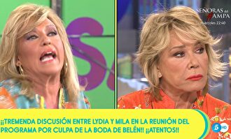 Las colaboradoras, muy encendidas |  Mediaset