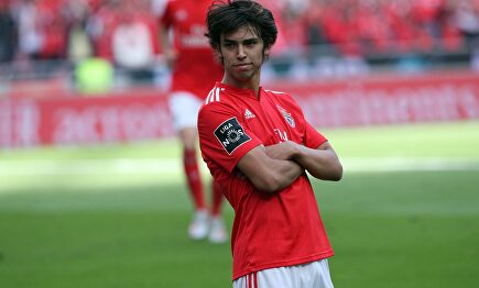Joao Félix celebra un gol con el Benfica. |  EFE