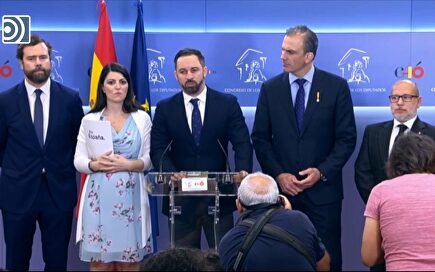 Santiago Abascal anuncia que Vox se querella contra Zapatero por las actas de ETA