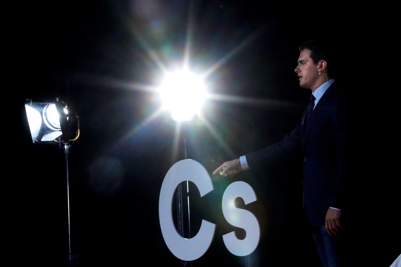 Albert Rivera, durante su discurso el viernes en el Consejo General de Ciudadanos. |  EFE