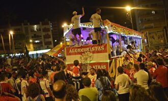 El Algeciras celebra el ascenso a Segunda B |  Algeciras C.F.