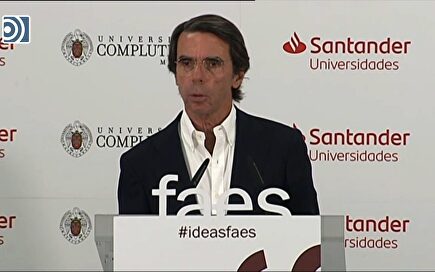 Aznar a Sánchez: "no eche sobre los demás la responsabilidad de conseguir una mayoría"