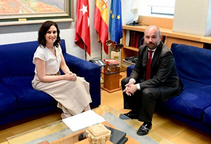 Trinidad junto a Ayuso en la reunión de este martes. |  PP