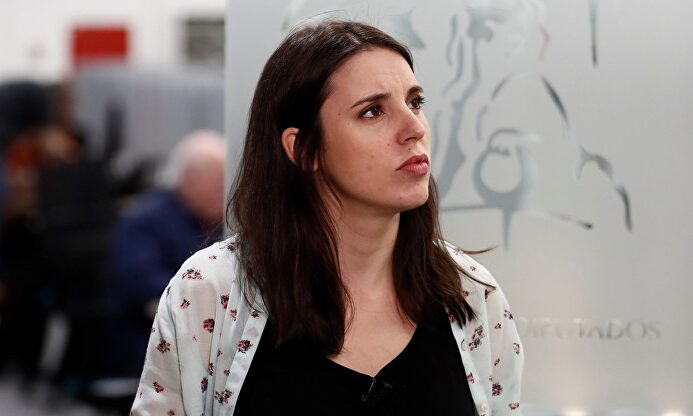 La portavoz de Unidas Podemos, Irene Montero |  EFE