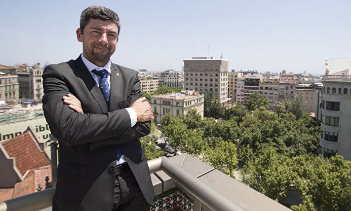 El presidente de la Camara de Barcelona, el separatista, Joan Canadell |  EFE