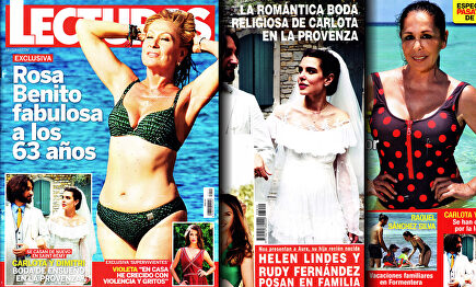 Rosa Benito, espléndida en biquini a sus 63 años