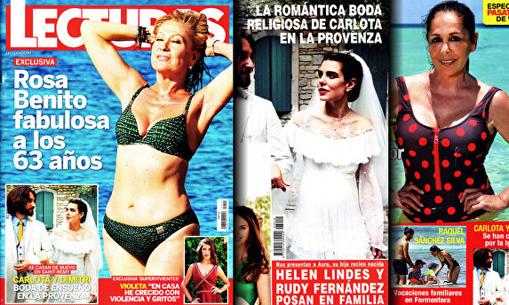 Rosa Benito, espléndida en biquini a sus 63 años