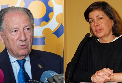 Félix Sánz Roldán (izquierda) y Pilar Esteban (derecha). |  EFE / CNI