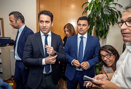 Teodoro García Egea, en la Asamblea de Cartagena. |  EFE