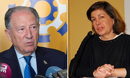 Félix Sánz Roldán (izquierda) y Pilar Esteban (derecha). |  EFE / CNI