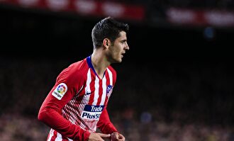 Álvaro Morata, en un partido con el Atlético de Madrid. | Archivo