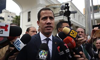 El presidente interino, Juan Guaidó. |  EFE