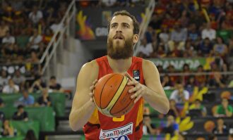 Sergio Rodríguez, en un partido con la selección española. |  Cordon Press