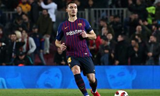 Thomas Vermaelen, en un partido con el Barcelona. |  Cordon Press/Archivo