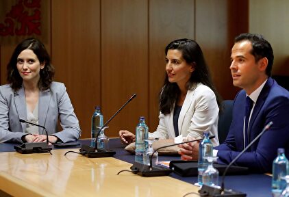 Ayuso, Monasterio y Aguado en una imagen de archivo. |  EFE